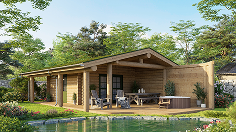 Whitefish Creek Gartenblockhaus