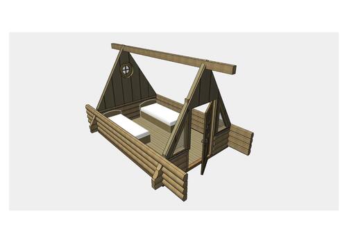 Finnhütte Finn - Ansicht von innen