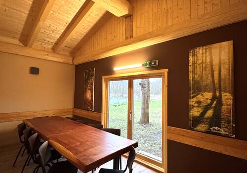 Infrarotheizung Blockhausbauer Büro