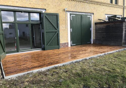 Terrassendeck in Leipziger Stadtvilla