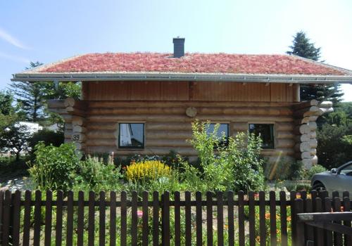 Blockhaus, Naturstamm, Rundholz, Kanadablockhaus