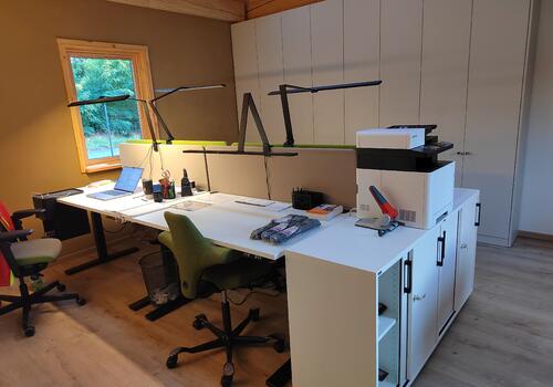 Alternativer Blick im Büroraum