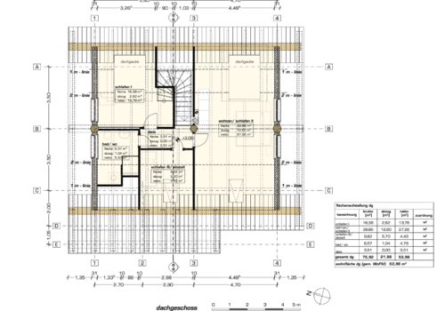 Kanadisches Blockhaus "Bear Creek Lodge" - Grundriss Obergeschoss