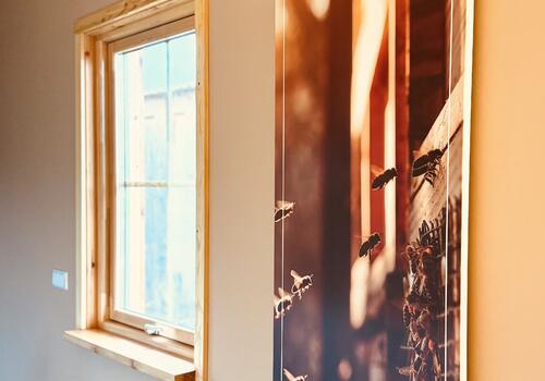 Infrarotheizung Blockhaus