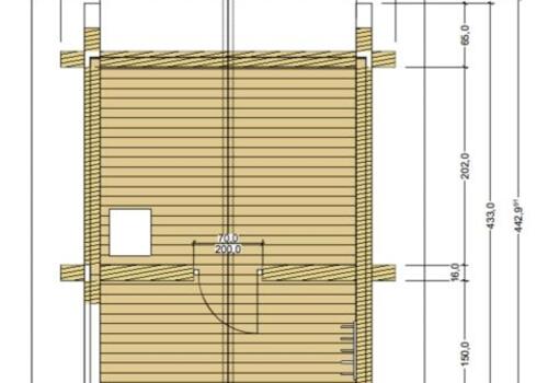 Blockhaussauna White Owl