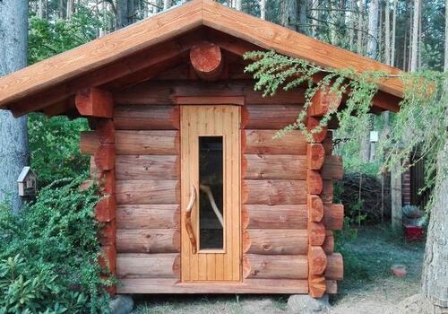 Blockhaus-Sauna Little Fox DIE BLOCKHAUSBAUER in Sachsen