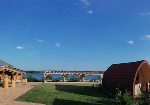 Ferienhausgrundstück mit Blockhaus, Sauna + Tiny Häuschen
