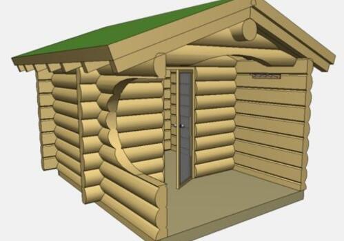 Blockhaussauna White Owl