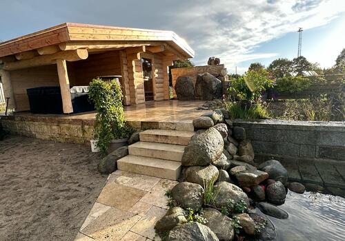 Blockhaus Sauna "Deer River" - Ansicht 9