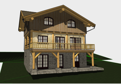 Ansicht Blockhaus "Moose I"