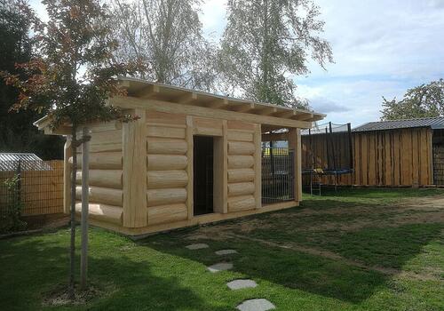 Blockhaus-Gartenhaus Sheperds Creek in Post & Beam Bauweise DIE BLOCKHAUSBAUER in Sachsen
