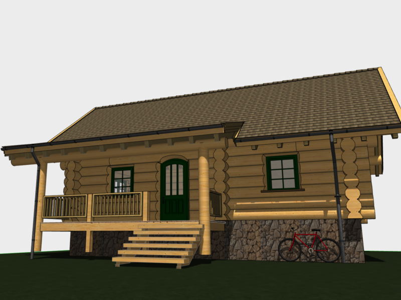 Holzblockhaus "Weekender II"