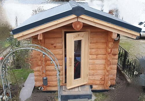 Halbstammsauna "Little Fox"