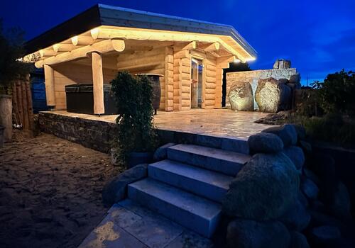 Blockhaus Sauna "Deer River" - Ansicht 1