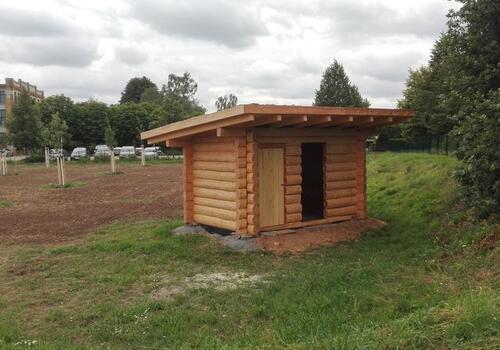 Blockhaus-Gartenhaus Shepherd Creek in Halbstamm - Bauweise DIE BLOCKHAUSBAUER in Sachsen