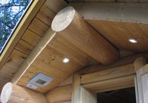 Blockhaus, Naturstamm, Rundholz, Kanadablockhaus, Sauna