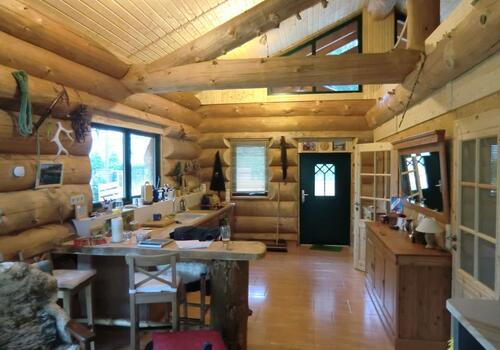Blockhaus, Naturstamm, Kanadablockhaus, Blockhaus bauen, Blockhaus von innen