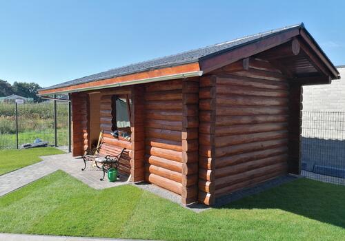 Halbstamm Blockhaus Sheperd Creek 5,20 x 2,50m_Bild 2