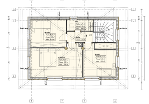 Grundriss Obergeschoß