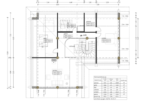Blockhaus Whitehorse Lodge - Grundriss Obergeschoss