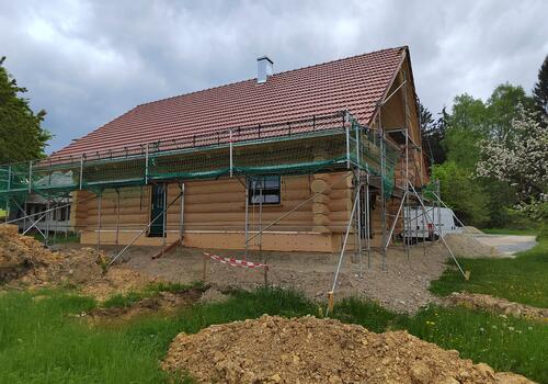 Blockhaus "Beaver Creek" - Blick auf Rückseite