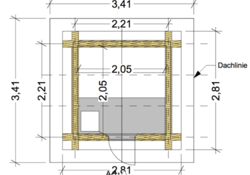 Blockhaussaina Little Fox Grundriss