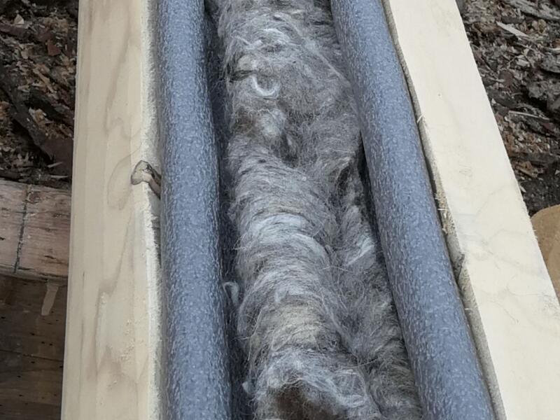 Dämmung in einem Blockhaus